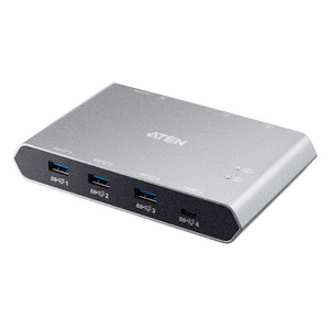ATEN 2-Port USB-C Gen 2 Sharing Switch with Power Pass-Through ATEN 2-Port USB-C Gen 2 Sharing Switch with Power Pass-Through