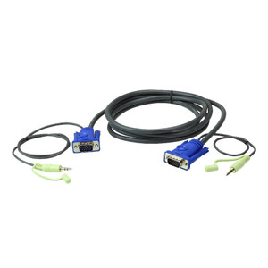 ATEN 3M VGA Cable with 3.5mm Stereo Audio ATEN 3M VGA Cable with 3.5mm Stereo Audio