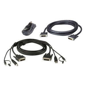 ATEN 3M USB DVI-D Dual Link Dual Display Secure KVM Cable Kit ATEN 3M USB DVI-D Dual Link Dual Display Secure KVM Cable Kit
