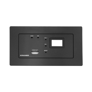 Kramer WP-DEC7 EU-PANEL-SET Black Frame and Faceplate Set for KDS–DEC7 EU/UK Wall Plate Kramer WP-DEC7 EU-PANEL-SET Black Frame and Faceplate Set for KDS–DEC7 EU/UK Wall Plate