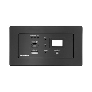 Kramer WP-SW2-EN7 EU-PANEL-SET Black Frame and Faceplate Set for WP–SW2–EN7 EU/UK Wall Plate Kramer WP-SW2-EN7 EU-PANEL-SET Black Frame and Faceplate Set for WP–SW2–EN7 EU/UK Wall Plate