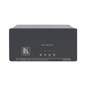 Kramer VS-4X 4x1 Balanced Stereo Audio Mechanical Switcher Kramer VS-4X 4x1 Balanced Stereo Audio Mechanical Switcher