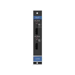 Kramer UHDA-OUT2-F16 2–Channel 4K60 4:2:0 HDMI Output Card with Selectable Embedded, De–embedded or ARC Analog Audio