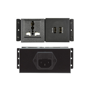 Kramer TS-2UC/U TBUS Dual Socket Module with 1 Universal AC Power Socket and 2 USB Charging Ports