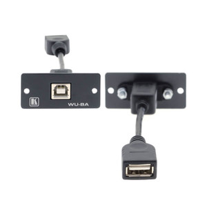 Kramer WU-BA Wall Plate Insert — USB (B/A) (Black)