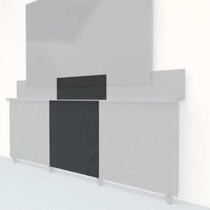 Heckler Framework Tall Inner Panel & Backsplash Steamship (Maharam Wrapped)