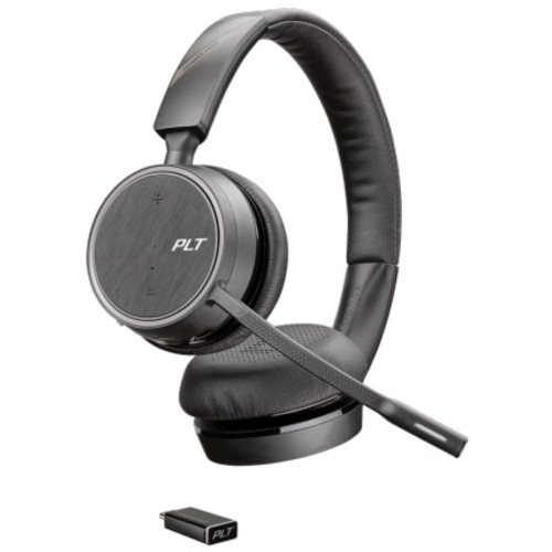 Poly Voyager 4220 UC Stereo Wireless Bluetooth Office Headset, USB-C Poly Voyager 4220 UC Stereo Wireless Bluetooth Office Headset, USB-C