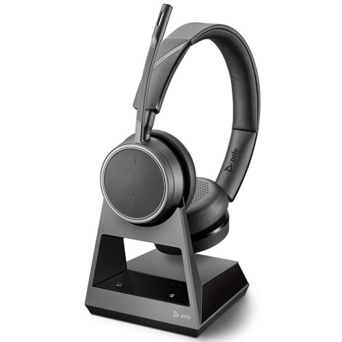 Poly Voyager 4220 UC Stereo Wireless Headset, 2 Way Base, Microsoft Teams, USB-C Poly Voyager 4220 UC Stereo Wireless Headset, 2 Way Base, Microsoft Teams, USB-C