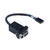 Kramer C-D9F/3PM-0.6 9-Pin D-sub Female to 3 Pin Control Cable (0.6')