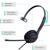 Yealink UH37 Mono MS Teams, Wired USB Headset, USB-A