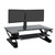 Ergotron WorkFit-TL, Sit-Stand Desktop Workstation, Sit-Stand Desk Converter - Large Surface (Black with Grey Surface)