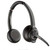 Poly Plantronics Savi 8220-M Office Stereo, Wireless DECT Headset, With 3-in-1 Charging Base, MS Teams, For Deskphones, Computers & Mobile