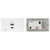 Kramer WP-789R 4K60 4:2:0 HDMI 2–Gang PoE Wall–Plate Receiver with RS–232 & IR Over Long–Reach HDBaseT (EU/UK)