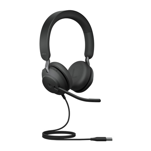 Jabra Evolve2 40 MS Stereo Office Headset USB-A (Black)