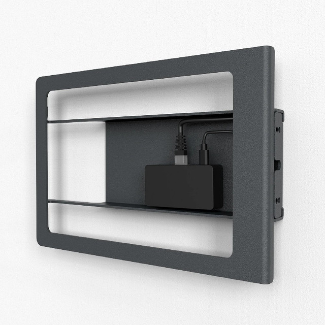 Heckler Side Mount for iPad 10.2" with Redpark Gigabit + Power Over Ethernet (Black Grey)