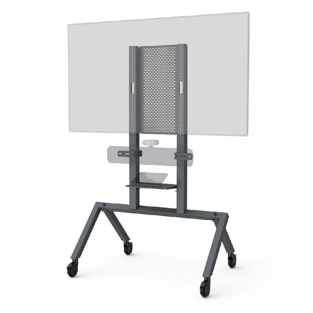 Heckler AV Cart for Google Meet Series One Room Kit (Black Grey)