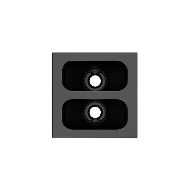Kramer MCP-2 Passthrough Module with 2 Holes (Black)