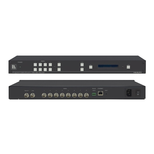 Kramer VS-8UFX 8-Port 12G SDI Matrix Switcher with Interchangeable Inputs & Outputs