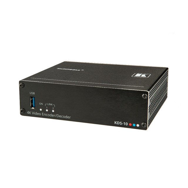 Kramer KDS-10 4K60 4:4:4 Dual Stream Transceiver, 1 Ethernet/1 Balanced Audio/Serial USB