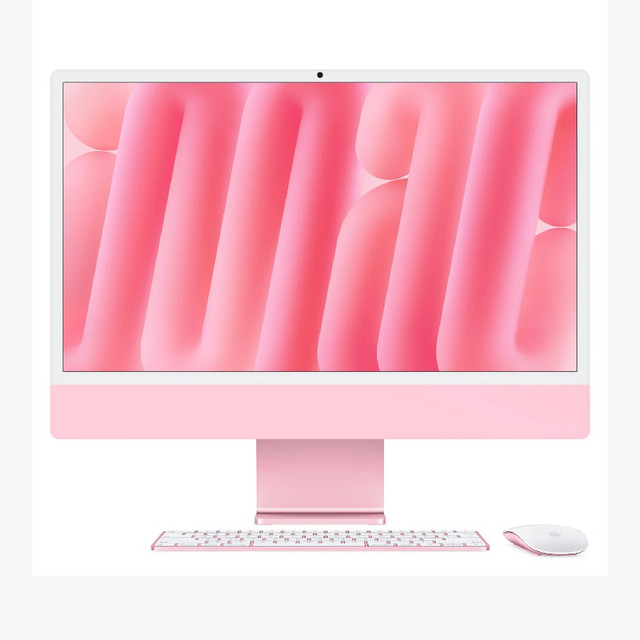 Apple 24" iMac with Retina 4.5K Display M4 Chip | 8‑Core CPU | 8‑Core GPU | 16GB RAM | 256GB SSD | (Pink)