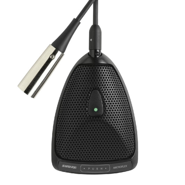 Shure MX393/C Microflex Cardioid Boundary Microphone for Installs, XLR