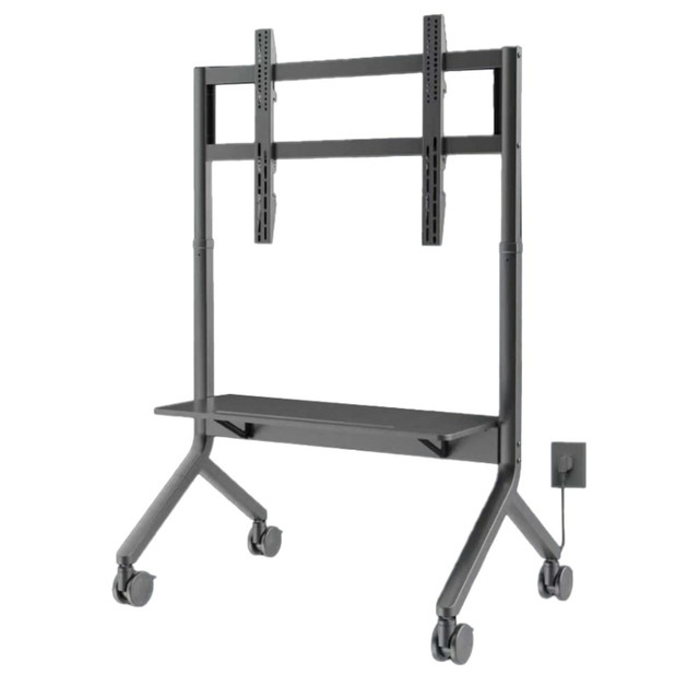 North Bayou P150 Mobile TV Cart with Electric Lift and Lock Wheels for 65" -90" (Grey)