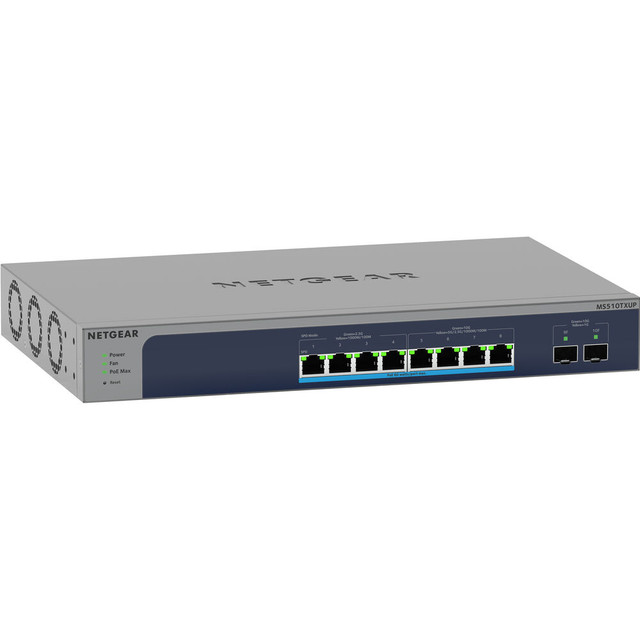 Netgear 10-Port Ultra60 PoE Multi-Gigabit Ethernet Smart Switch with 8 x PoE++ @ 295W, 2 x 10G SFP+