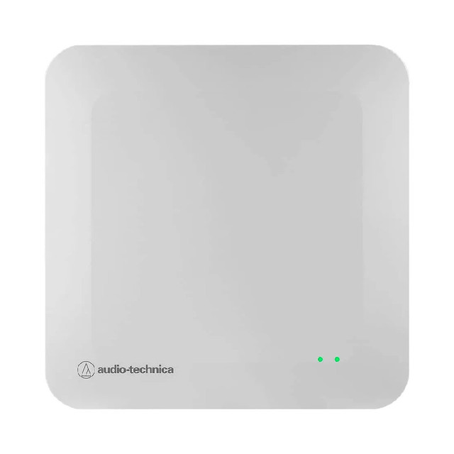 Audio-Technica ESW-R4180DAN 1.9GHz DECT Wireless Receiver / Antenna Unit, Connects 8 Mic Channels, 8 Channel AT-Link Out (Dante)