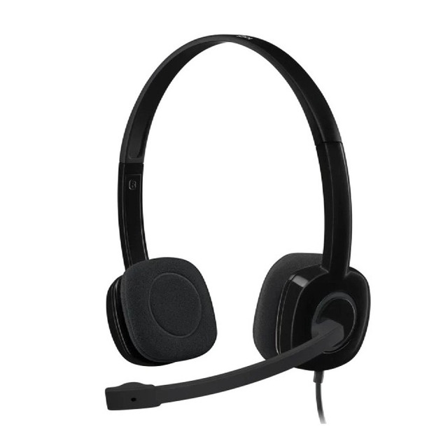 Logitech H151 Stereo Wired Headset, 3.5mm