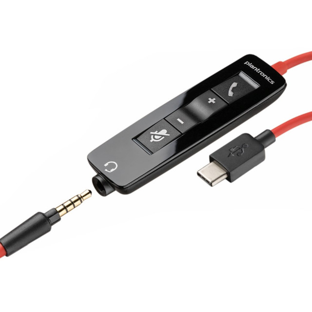 Poly Spare USB-C Inline Control Adapter For Blackwire C5200 Series Headsets