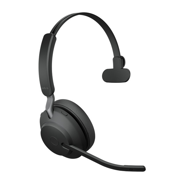 Jabra Evolve2 65 MS Mono Office Headset, Link 390 USB-C Wireless Adapter (Black)