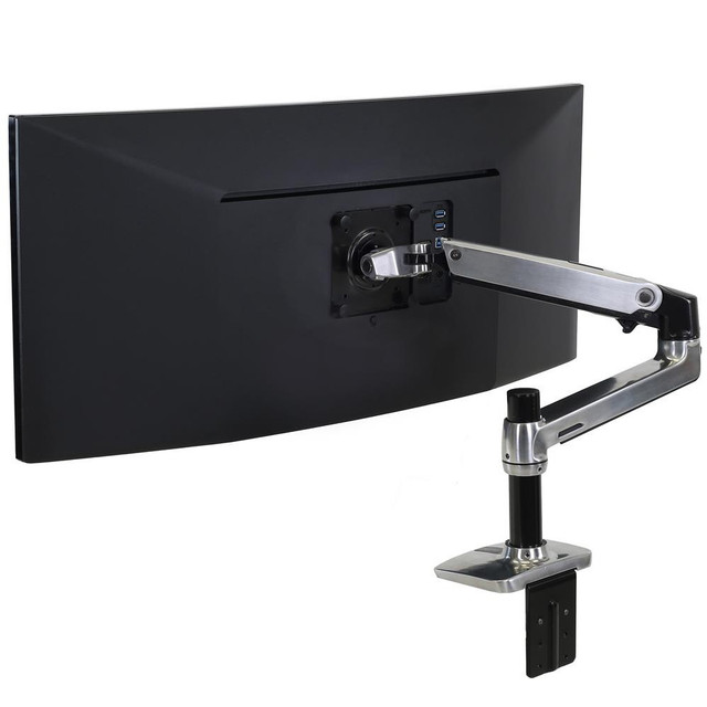 Ergotron LX Desk Monitor Arm (Polished Aluminum)