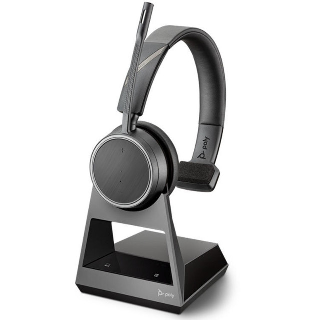 Poly Voyager 4210 Office Mono Wireless Headset, 2 Way Base, Microsoft Teams, USB-A
