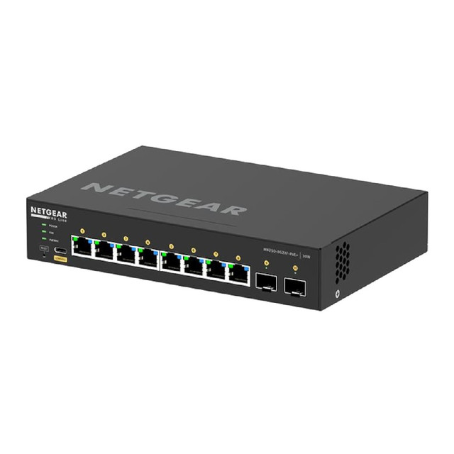 Netgear AV Line M4250-8G2XF-PoE+ (GSM4210PX) 8x1G PoE+ 220W and 2xSFP+ Managed Switch