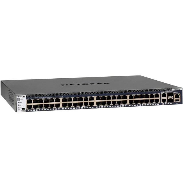 Netgear 48-Port Fully Managed Switch M4300-52G, 48x1G, 2x10GBASE-T, 2xSFP+, Stackable, ProSAFE Lifetime Protection