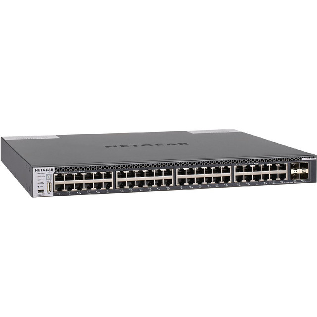 Netgear 48-Port Fully Managed Switch M4300-48X, 48x, 10GBASE-T, 4x SFP+, Stackable, ProSAFE Lifetime Protection