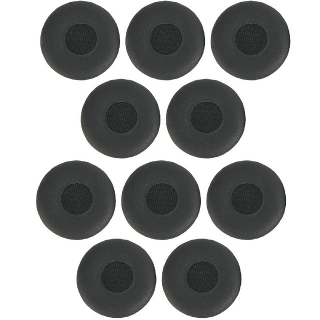 Jabra Ear Cushions, For Evolve 20 - 65 Headsets, Leatherette,  5 Pairs, 10 Pcs (Black)