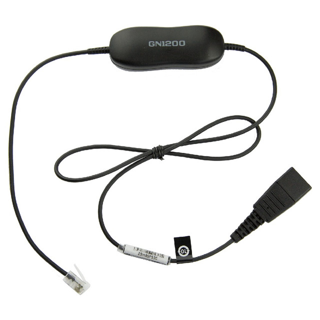Jabra GN 1200 0.8m Smart Straight Cord QD to Mod Plug
