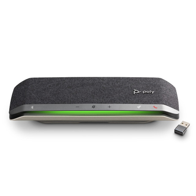Poly Plantronics Sync 40+ USB Smart Wireless Conference Speakerphone With BT700 Wireless Adapter, UC, USB-C/A