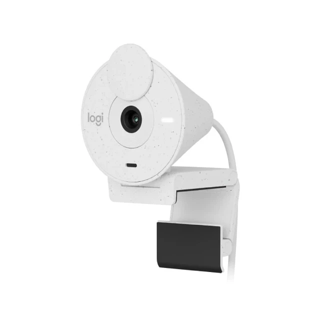 Logitech Brio 300 Full HD 1080P Webcam, USB-C (Off-White)