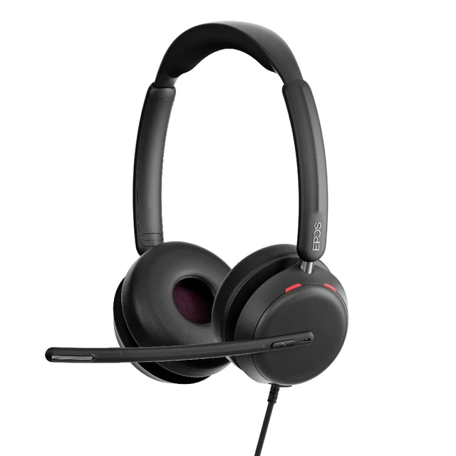 EPOS Sennheiser Impact 860 UC, Stereo Wired USB-C Headset with USB-A Adaptor