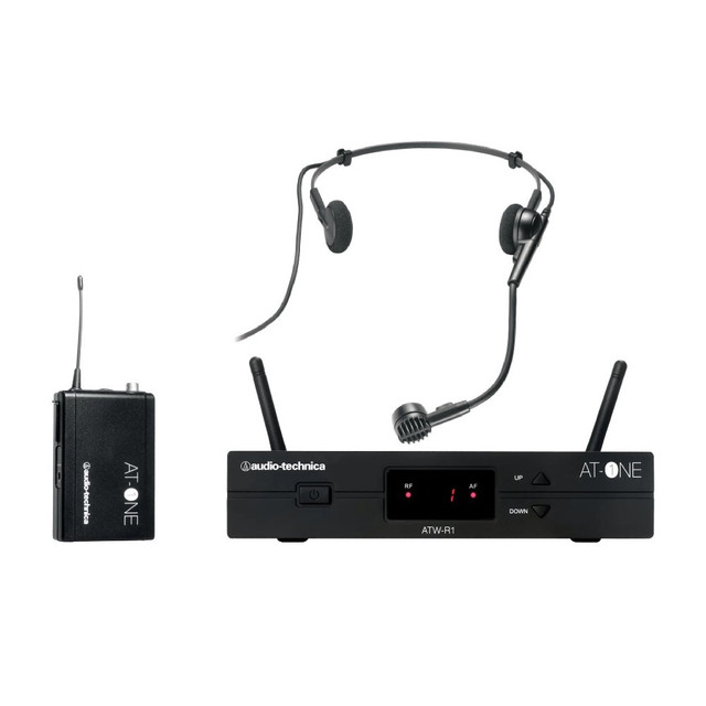 Audio-Technica  ATW-11DE3/ATM75cw AT-One Cardioid Headworn Mic Beltpack System