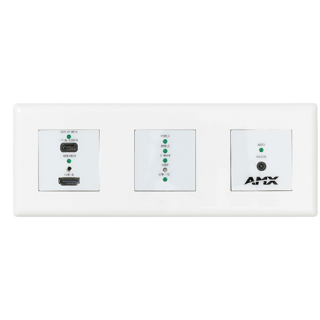 AMX NMX-ENC-N2615-WP 4K60 MWC Encoder Wallplate