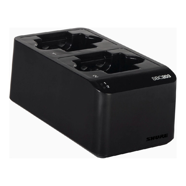 Shure SBC203 Dual-Docking Recharging Station for SB903 Batteries & SLX-D Transmitters