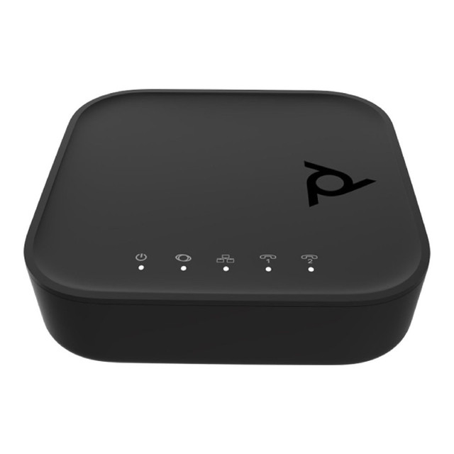 Poly ATA 402 2FXS Voice Port VoIP Adapter with Open SIP and Power Supply