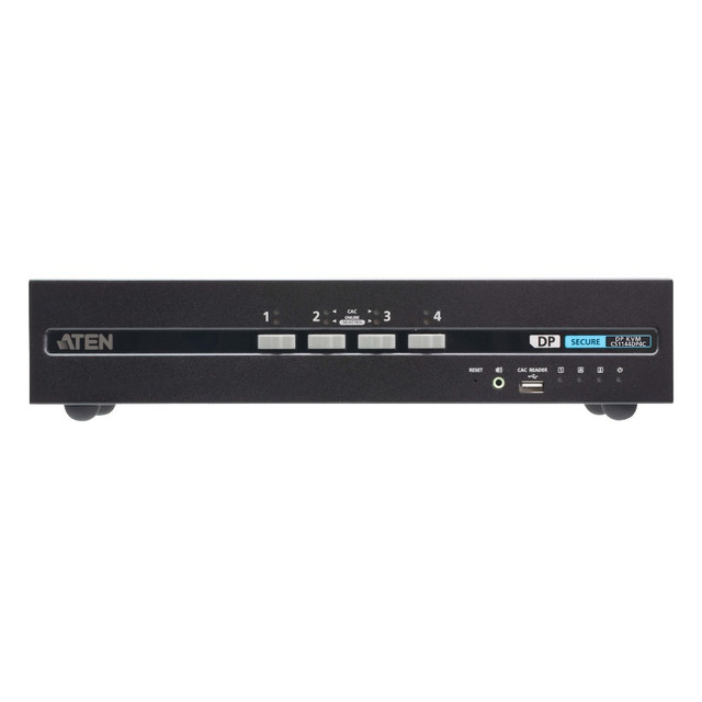 ATEN 4-Port USB DisplayPort Dual Display Secure KVM Switch with CAC (PSD PP v4.0 Compliant)