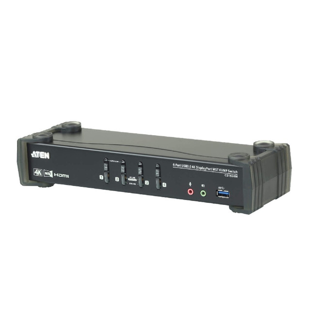 ATEN 4-Port USB 3.0 4K DisplayPort MST KVMP Switch
