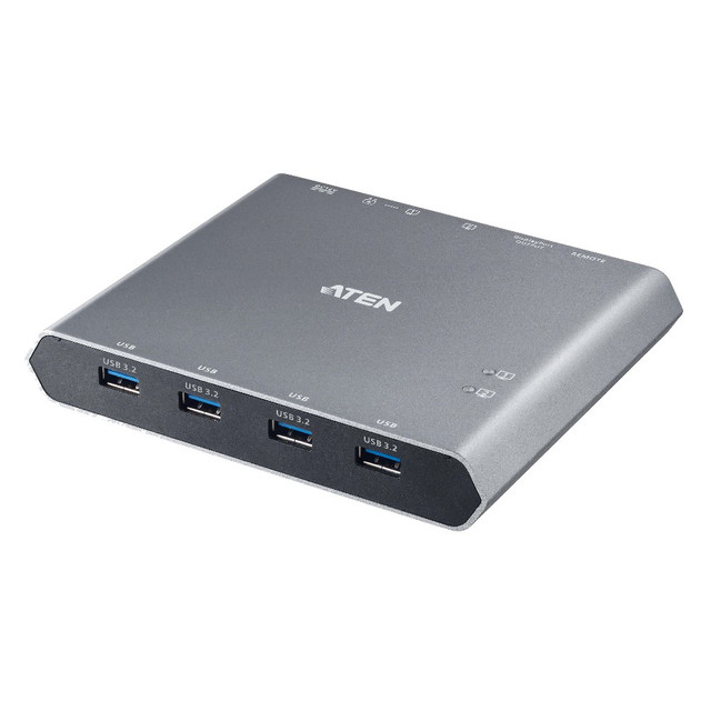 ATEN 2-Port 4K DisplayPort USB-C KVM Switch with Power Pass-through | Duo Flex