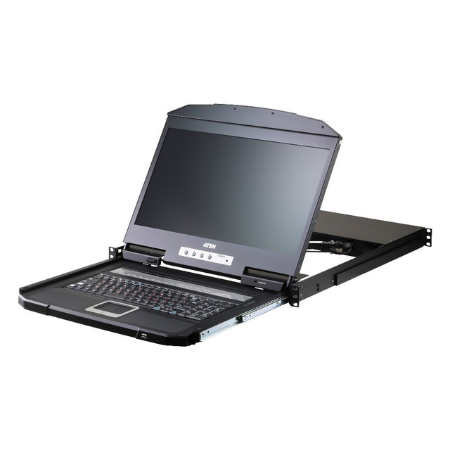 ATEN 18.5" 16-Port PS/2-USB VGA Single Rail WideScreen LCD KVM Switch