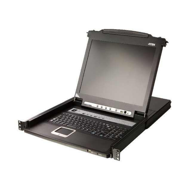 ATEN 19" 16-Port PS/2-USB VGA Single Rail LCD KVM Switch (CL5716N)